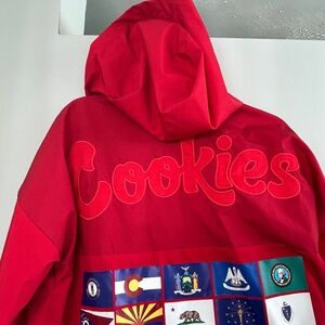 New with Tags Cookies Award Tour red Hooded Jacket Size Medium